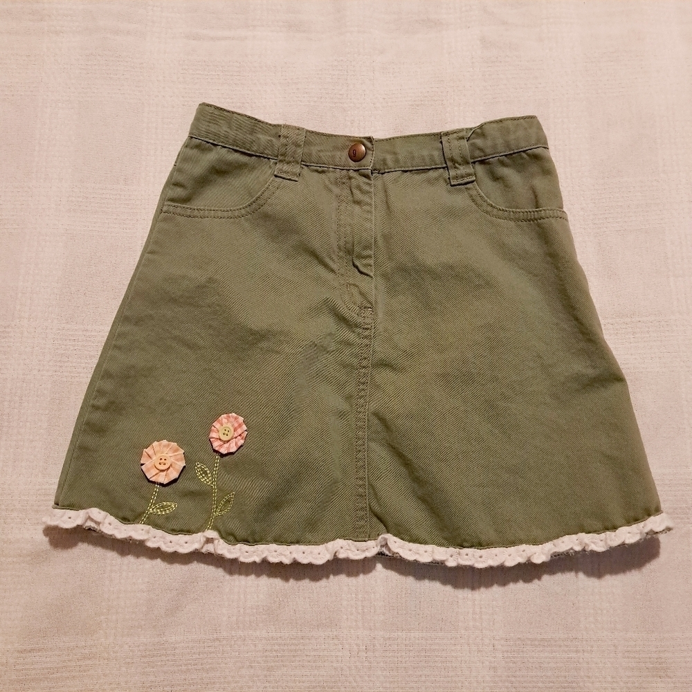 Gymboree girls size 8 skirt Freshly Picked line, adjustable waist